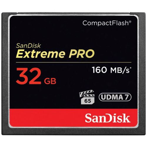 Cartão de Memória Sandisk Compact Flash Extreme Pro 160mb/s 32GB