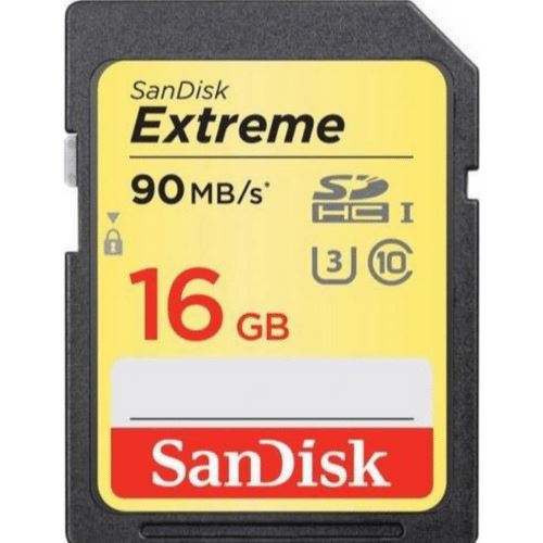 Cartão de Memória Sandisk SD Extreme 90mb/s 16GB