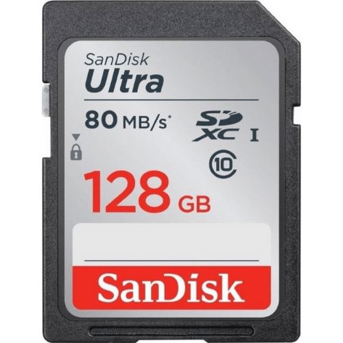 Cartão de Memória Sandisk SD Ultra 80mb/s 128GB