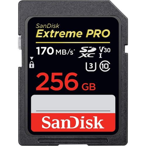 Cartão de Memória Sandisk SD Extreme Pro 170mb/s 256GB