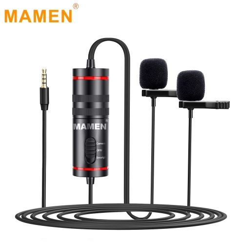 Microfone de Lapela Mamen KM-D1 Pro