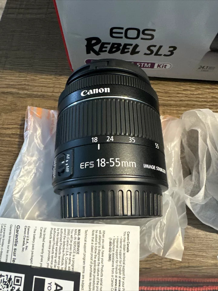 Canon EOS Rebel SL3 Preta (Kit com EF-S 18-55mm)