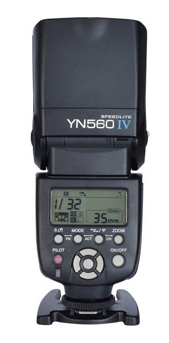 Flash Speedlite Yongnuo p/ Canon e Nikon YN-560 IV