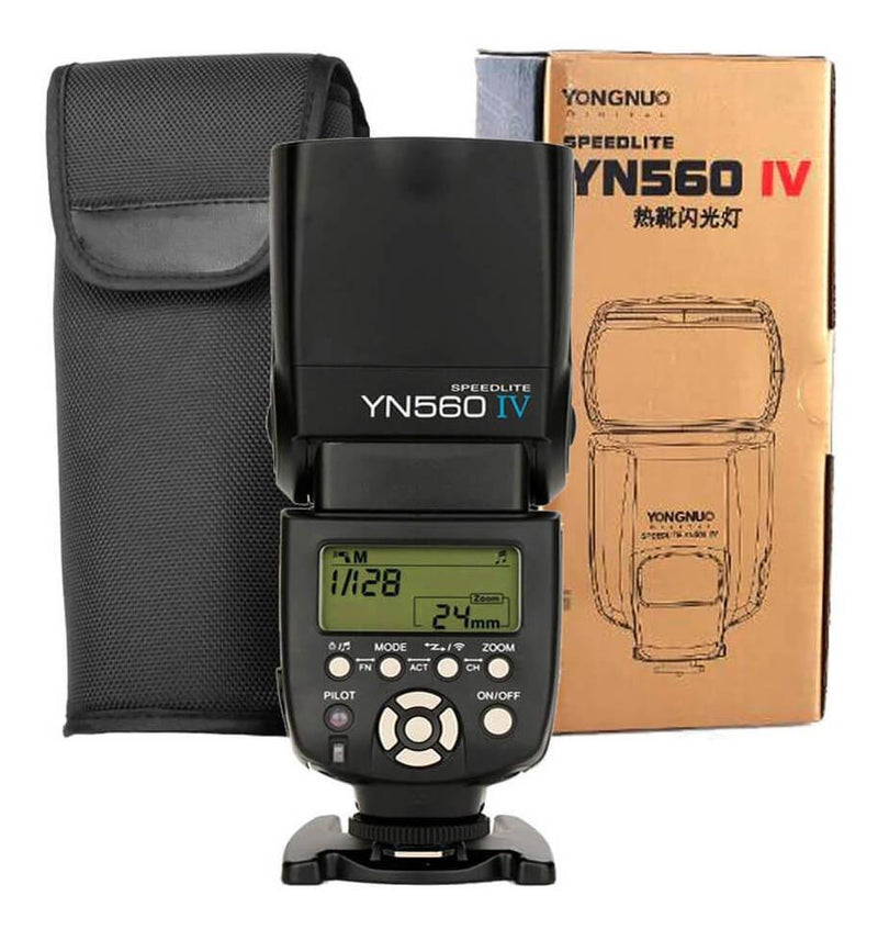 Flash Speedlite Yongnuo p/ Canon e Nikon YN-560 IV